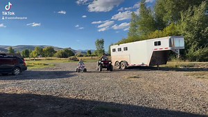 1K views · 78 reactions | Isabelle and her Daddy riding their ATV’s together is the cutest thing ever, even when my daughter is running into me for fun 藍 | West Elk Equine | Facebook