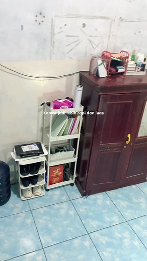 Malam malam bukannya tidur tapi malah ganti layout kamar #anakkost #kost #relayoutkamar #rak #minivlog