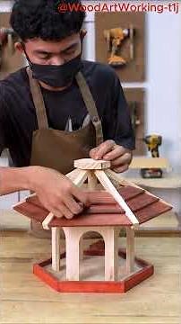 FABRICATION DIY d'une Mangeoire pour Oiseaux en Bois 🐦 | Plan Simple et Guide Étape par Étape