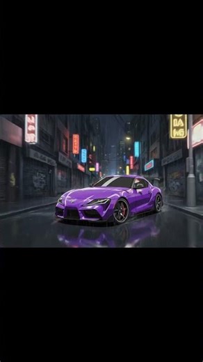Toyota supra night drive in the city...under the rain ASMR #nightdrive #anime