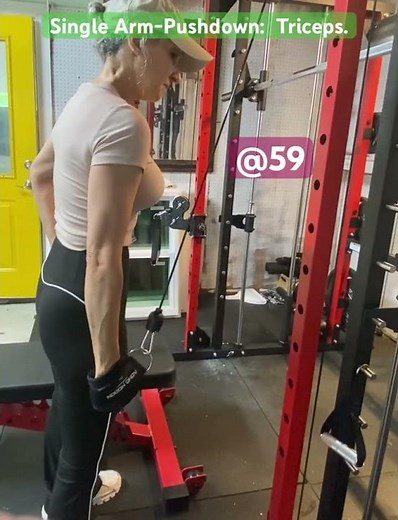 Triceps Workout Using Ankle-Strap.