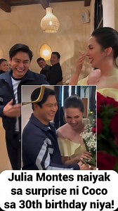 1.7M views · 36K reactions | Julia Montes hindi napigilang maiyak sa surprise ni Coco Martin para sa 30th birthday niya | The Pinoy Channel Showbiz | Facebook