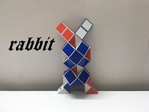 COMBINATION OF 2 RUBIK'S SNAKE (24+24) - Rabbit - 兔子