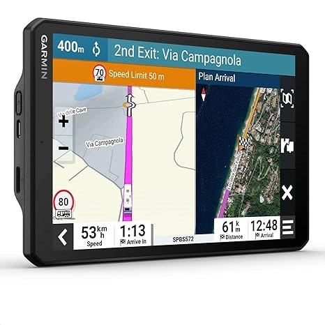 Garmin Camper 895 MT-D EU – Navigationsgerät mit 8“ (20,3 cm) Display für Wohnmobile, vorinstallierten 3D-Karten für Europa & Südafrika, Verkehrsinfos in Echtzeit, Campingplatz-Datenbank, Schwarz