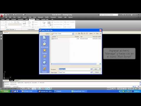 Secuencias de comandos SCRIPT para AutoCAD y el uso de plantillas en Excel