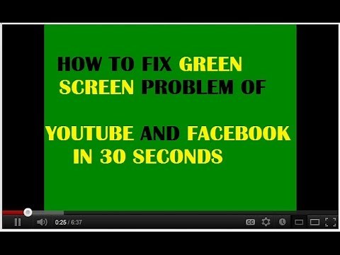 How to Fix green Screen Problem in Facebook and YouTube in 30 Seconds|New and Fast Solution