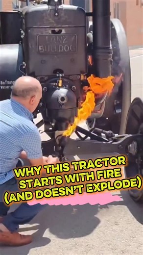 Mechanics Vision on Instagram: "Why This Tractor Starts With Fire (And Doesn’t Explode) Follow for More Mechanics/Mechanical Principal, Science and Technology Videos. Like❣️ comments📋 Share📤 . #dieselengine #dieselengines #engine #mechanics #mechanical"