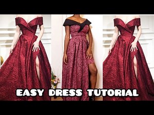HOW TO MAKE AN OFF SHOULDER DRESS | TOP | BLOUSE | SEWING TUTORIAL | PART 2