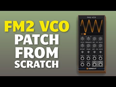 How to use the FM2 VCO from Surge XT in VCV Rack