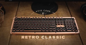 AZIO's Retro Classic is an opulent backlit mechanical keyboard