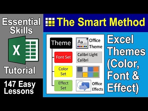 4-8: Excel Themes Tutorial (Font Set, Color Set and Effects Set)
