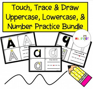 Uppercase letters | Lowercase letters | Numbers | Trace and Write | Bundle