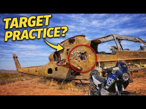 Why Is This Helicopter Shot Up in the New Mexico Desert?