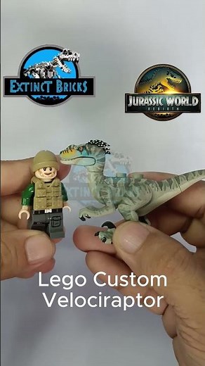 LEGO VELOCIRAPTOR JURASSIC WORLD REBIRT CUSTOM 알파 벨로시 랩터 альфа-велоцираптор เวโลซิแรปเตอร์