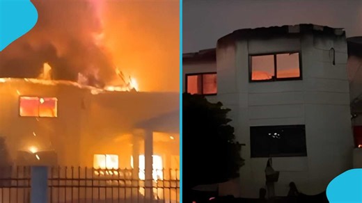 Fire guts Accra Tourist Info Centre & Rockstones Office, firemen respond swiftly