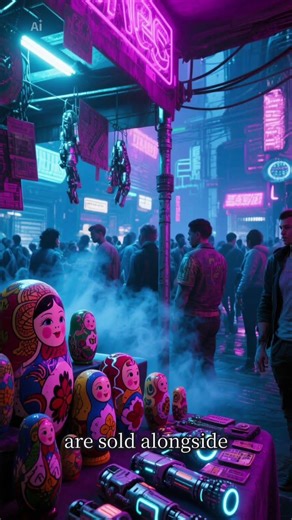 What would Moscow look like in the Cyberpunk 2077 style? #ai #aivideo #shorts #aishorts