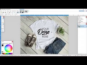Using Paint.net to create a t shirt mockup image