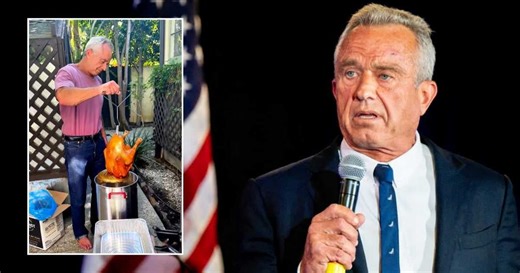 RFK Jr trolled for frying Thanksgiving turkey barefoot — the 'MAHA' way: 'His brain is deep-fried'