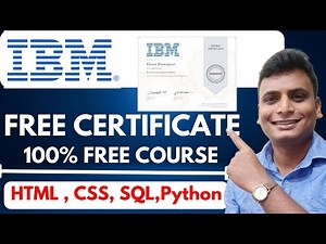 IBM Free Certificate Course Python Web Development Data Science | 100% Certificate Free