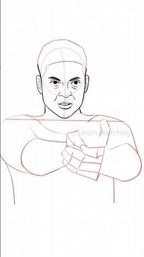 how to draw a man holding a gun