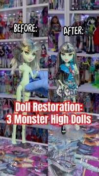Monster High Doll Restoration - the “13 Wishes” Collection!🧼🫧 #monsterhigh #dolls #monstersquad