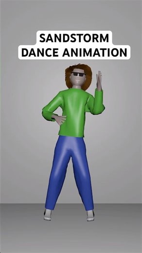 SANDSTORM DANCE ANIMATION SONG #shorts #dance #animation
