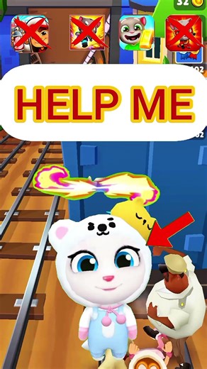 Subway surfers 🆚 Tlaking tom gold run 🆚 Tlaking tom hero dash 🆚 Subway princess Runner #shorts