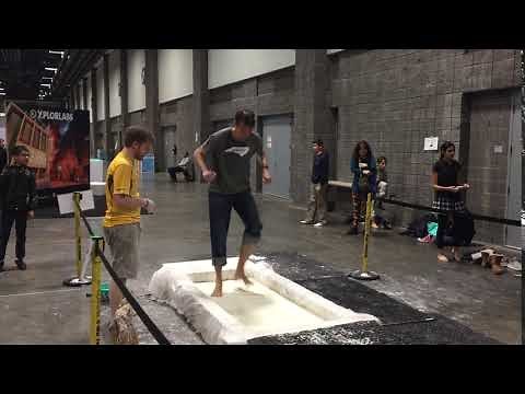 Running on corn starch and water