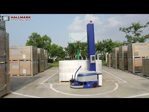 Self Propelled Winding Wrapping Robot in Action - Save Time & Film/ Самоходная намотка
