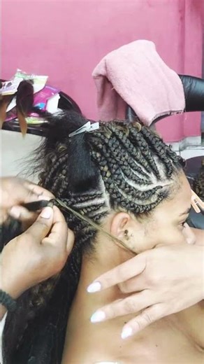 Boho Mohawk Braids style #tutorial #bohobraids #mohawkbraids