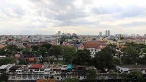 Download Time lapse of Bangkok skyline, Thailand for free