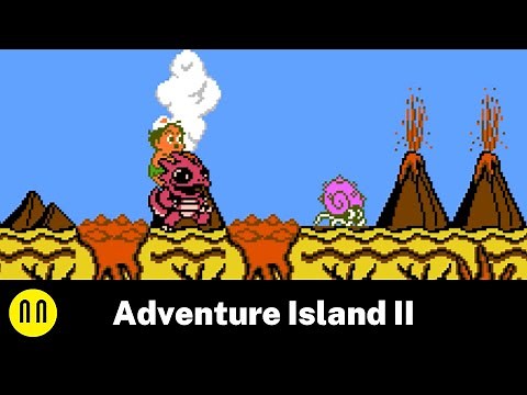 [NES] Adventure Island II - Full Playthrough All Stages Clear