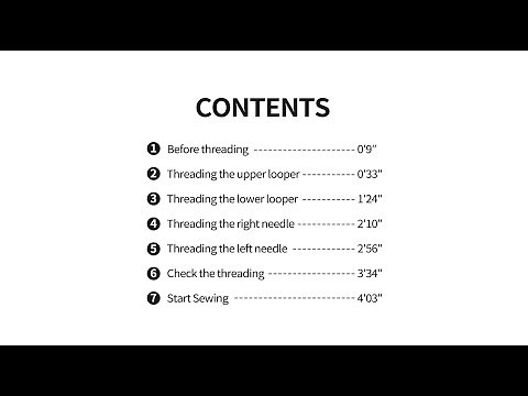 KPCB Tech Serger Sewing Machine Tutorial Videos (Overlock Sewing Machine)