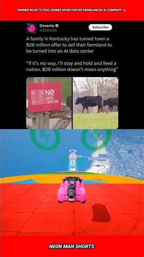 Farmer Rejects ₹245 Crores Offer for his Farmland by AI Company! 🙏 #shorts