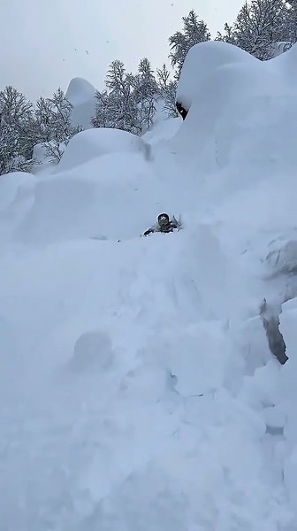 Skier Loses Both Skis During Double Backflip Attempt || ViralHog
