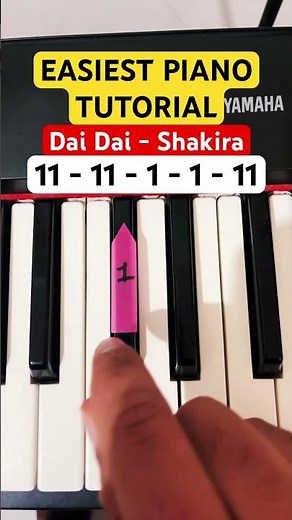 Dai Dai - Shakira Piano Tutorial | Easy Beginner Version 🎹