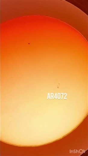 I captured sun spot using my celestron astro master 130eq 🔭telescope