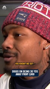 "Squeeze the lemon and make fruit punch." 🍋 Stefon Diggs talks being 30 yards away from reaching 1,000 yards this season | NBC Sports Boston