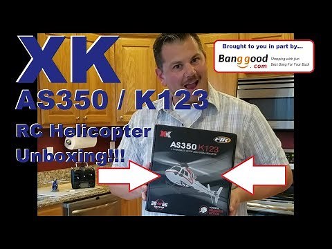 XK - K123 - RTF AS350 Heli - Unboxing & Maiden!!!