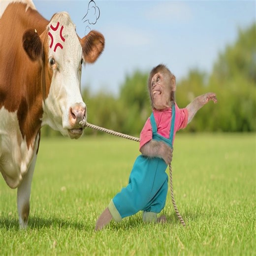 1.5K views · 32 reactions | Monkey Bon Want Helps Dad Herd Cows – And Mysterious Disappearance of the Mother Cow! #reels #reelfb #funny #fyp #adorable #animal #monkey #babymonkey #MonkeyBaby #monkeys #animals #worlkindessday | LaLa Monkey | Facebook