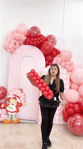 Tutorial on how to install a mini garland 🎈#balloons #balloon #decoration #party