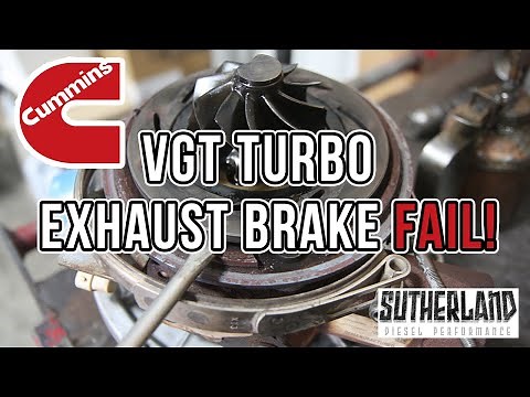 VGT TURBO EXHAUST BRAKE FAIL! 6.7 CUMMINS