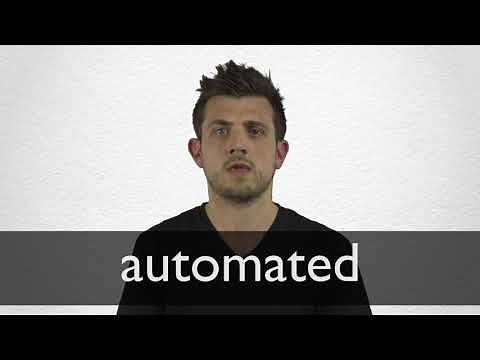 How to pronounce AUTOMATED in British English