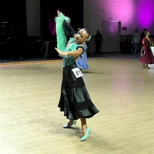 Arina Zhukova. Quickstep. Junior 2 Solo, St (D) Final. Kinezis Cup 2025 / Ballroom Dancing