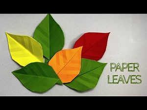 Paper Leaves | Paper Crafts For School | ORIGAMI LEAVES / [LEAF] | Paper Craft | Paper Craft Leaves