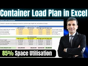 Container Load Planning in Excel | Optimize 20ft 40ft Shipping Container Loading with Excel Template