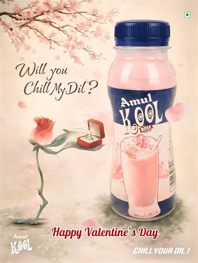Amul - The Taste of India | Ye mauka har rose nahi aayega. So, make it a special Valentine's Day with Amul Kool. Buy Amul Kool on JioMart, Flipkart Minutes, Amazon,... | Instagram