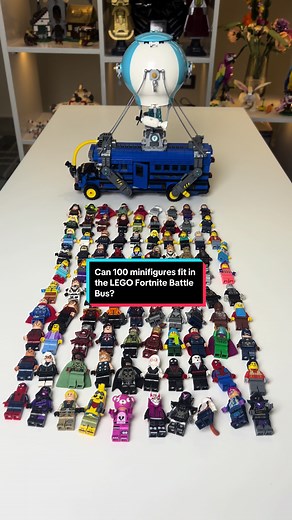 Can 100 Minifigures Fit in the LEGO Fortnite Battle Bus?