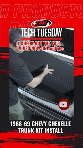 TMI’s Tech Tuesday | 1968-69 Chevy Chevelle Trunk Kit Install #tmiproducts #custominteriors #chevy