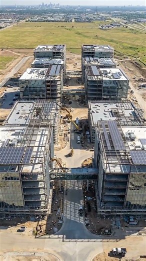 Smart Tech Campus Construction Timelapse 🪬🏗️ From Empty Land to Innovation Hub